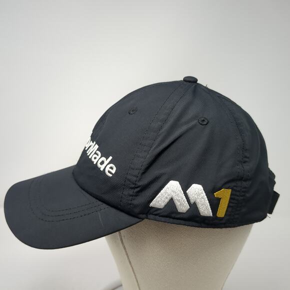 TaylorMade PSI M1 Strapback Baseball Cap Black One Size Adjustable Embroidered - Picture 3 of 9